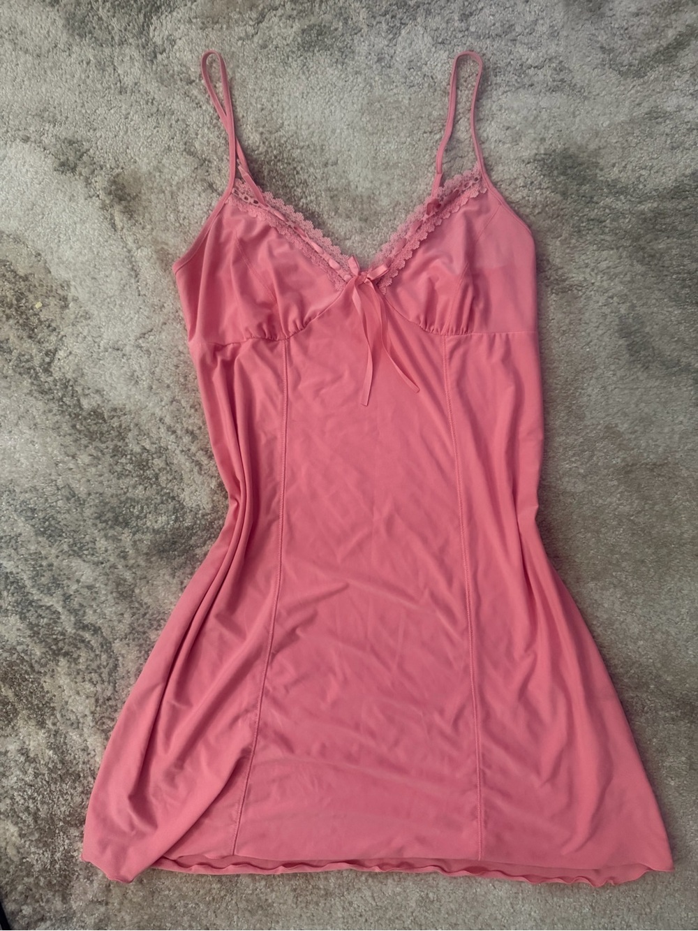 Apt. 9 Pink Lace-Trim Spaghetti Strap Slip